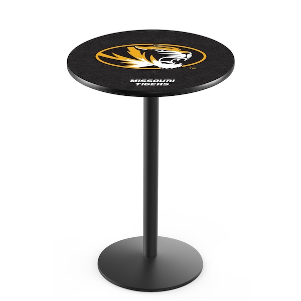 42" Blk Wrinkle Missouri Pub Table